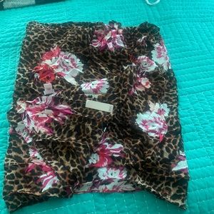 Victoria’s Secret floral/leopard print wrap cover up